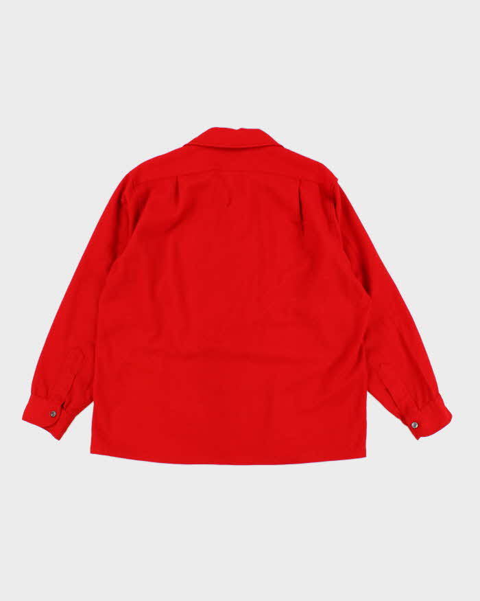 60s Vintage Men's Red Pendleton Shirt - M