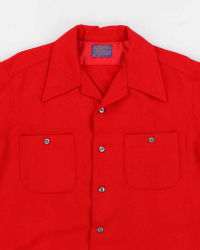 60s Vintage Men's Red Pendleton Shirt - M