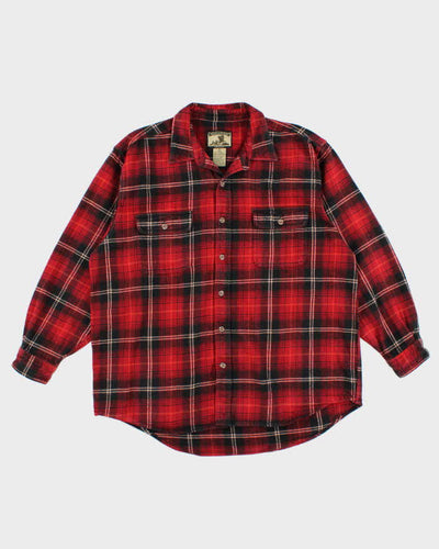 Mens Red Field & Stream Flannel Shirt - XL