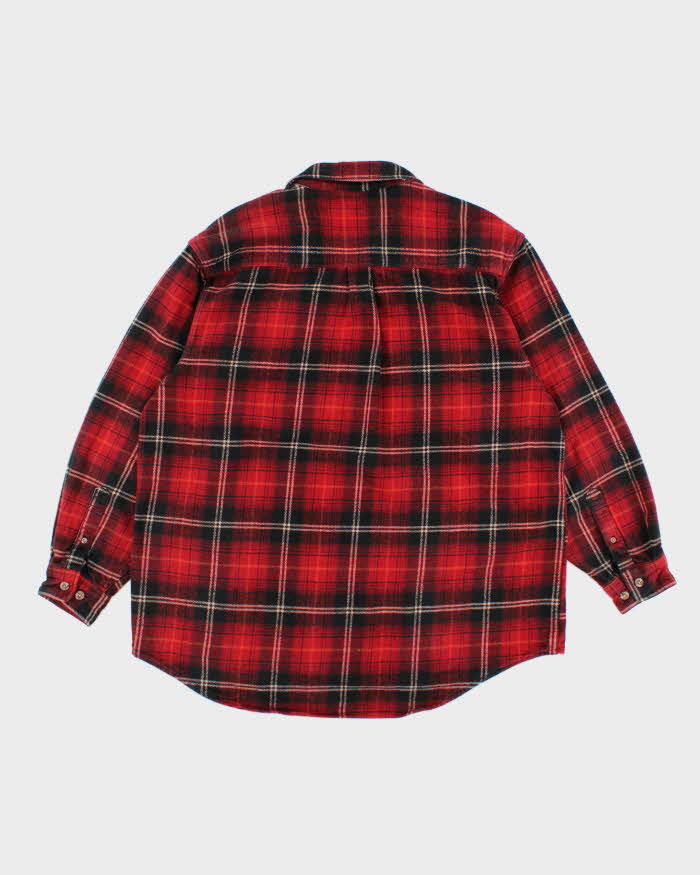 Mens Red Field &amp; Stream Flannel Shirt - XL