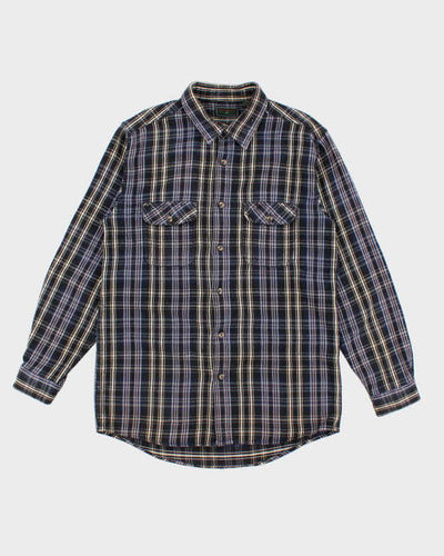 Mens Blue Field & Stream Flannel Shirt - L