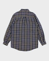 Mens Blue Field &amp; Stream Flannel Shirt - L