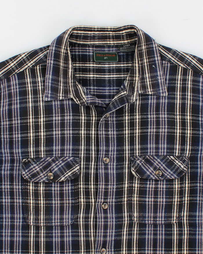 Mens Blue Field & Stream Flannel Shirt - L