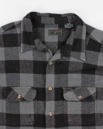 Mens Grey Field & Stream Flannel Shirt - XL