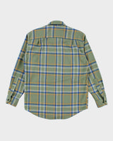 Pendleton Sage Plaid Pure Wool Work Shirt - M