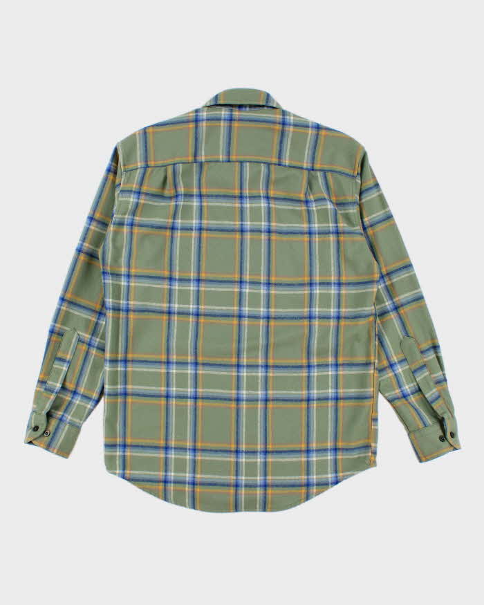 Pendleton Sage Plaid Pure Wool Work Shirt - M