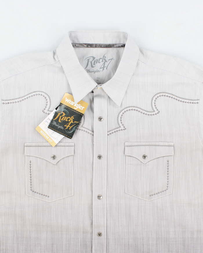 Rock 47 by Wrangler Grey Western Shirt - XL