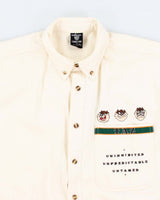 Mens Warner Bros Cream Taz Embroidery Shirt - S