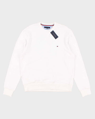 Mens White Tommy Hilfiger Pullover Shirt - L