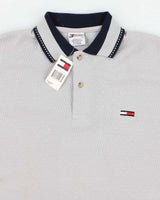 Deadstock Mens Grey Tommy Hilfiger Polo Shirt - L