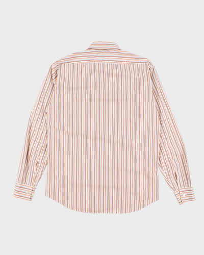 Men's Orange Striped Boss Shirt - M