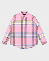 Mens Pink Ralph Lauren Checked Shirt - XL