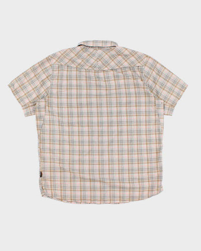 Vintage Men's Patagonia Brown Checked Shirt - L