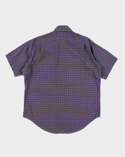 Men's Ralph Lauren Purple Checked Shirt - XL