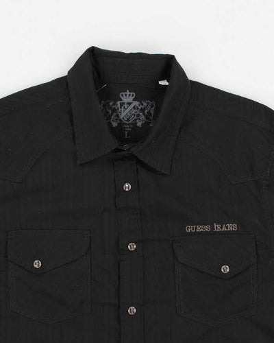 Mens Guess Black Graphic Shirt - L