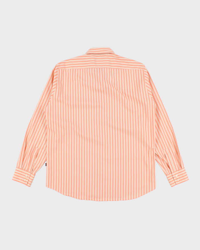 Mens Orange Boss Button Up Shirt - XL