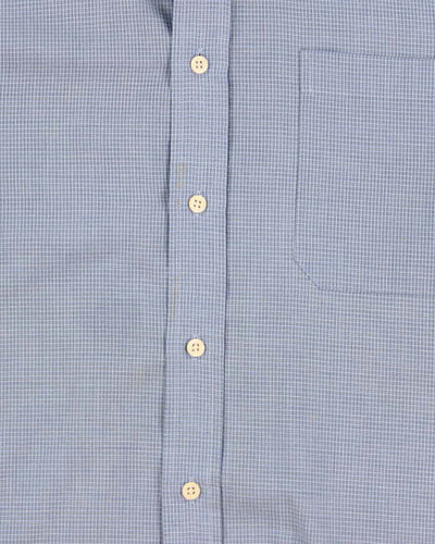 Vintage Men's Christian Dior Chemise Blue stripped Button Up Shirt - XL