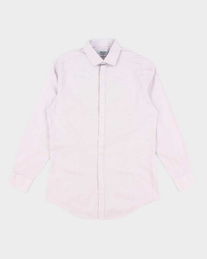 Men's DKNY Pink Button Up Shirt - L