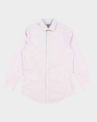 Men's DKNY Pink Button Up Shirt - L