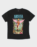 Men's Black Nirvana Graphic T Shirt - L