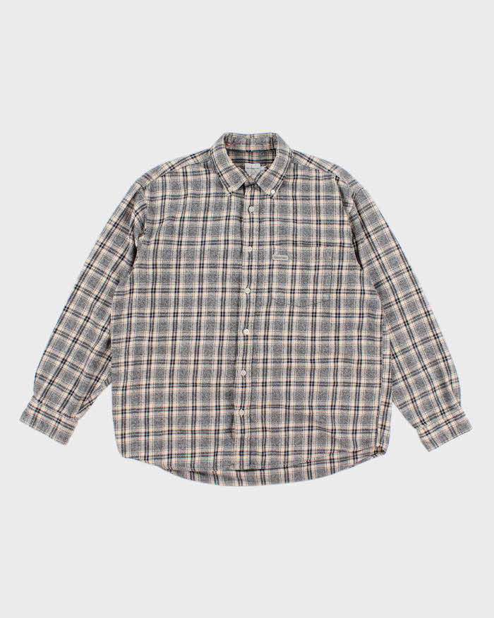 Mens Calvin Klein Plaid Button Up Cotton Shirt - S