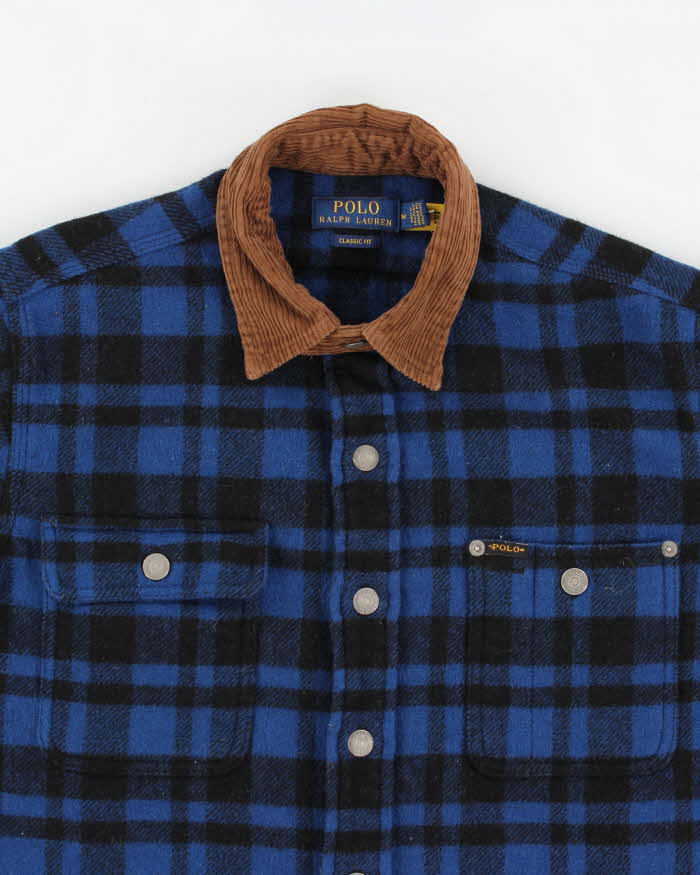 Polo by Ralph Lauren Wool Blend Cord Collared Flannel - M