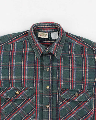 Vintage 90s Five Brother Thick Flannel Shirt - L/XL