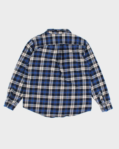 Vintage 90s Orvis Thick Blue Flannel Shirt - XL
