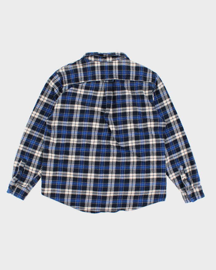 Vintage 90s Orvis Thick Blue Flannel Shirt - XL