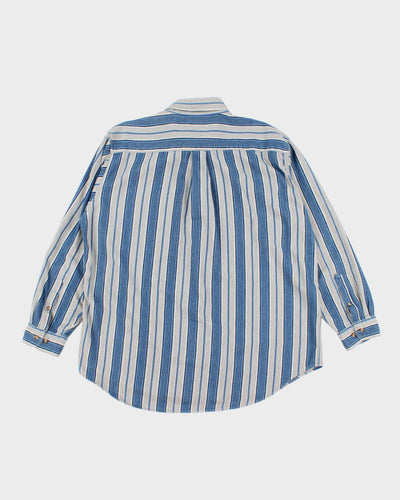 Vintage 90s Hunt Club Striped Flannel Shirt - XL