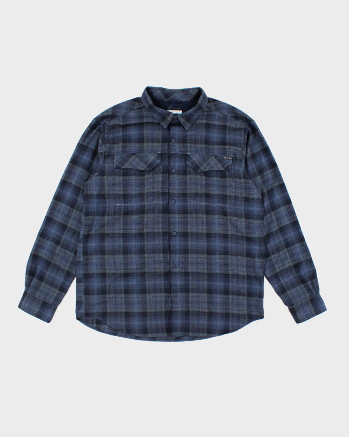 Columbia Blue Flannel Shirt - L