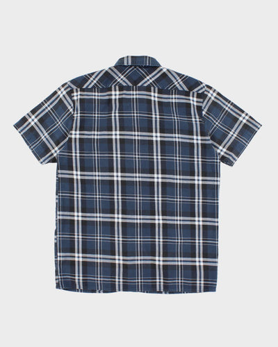 Genuine Dickies Blue Plaid Short Sleeved Shirt - M