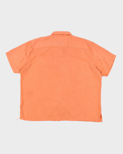 Men's Vintage Orange Hawaiian Shirt - XL