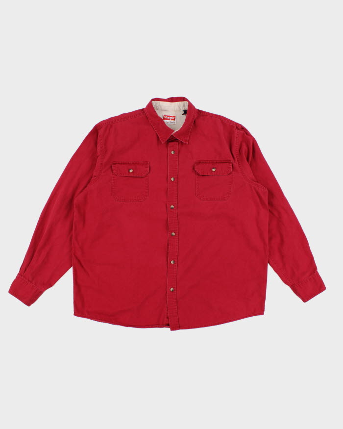 Vintage 90s Wrangler Red Shirt - XL