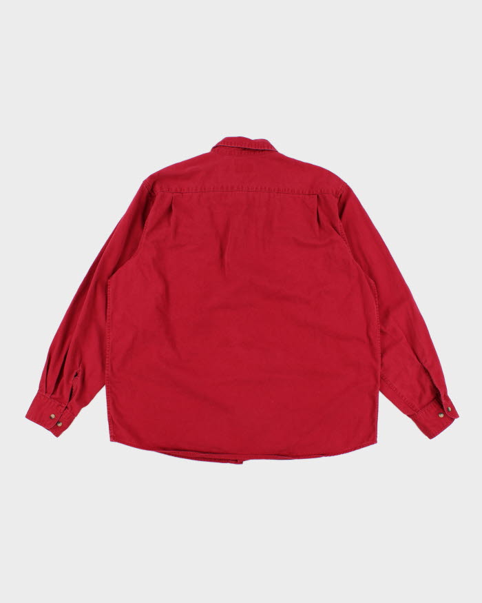 Vintage 90s Wrangler Red Shirt - XL