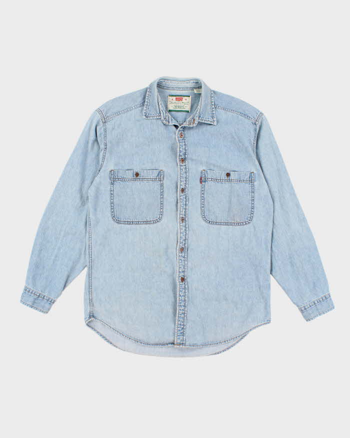 Vintage 90s Levi's Denim Long Sleeve Shirt - M