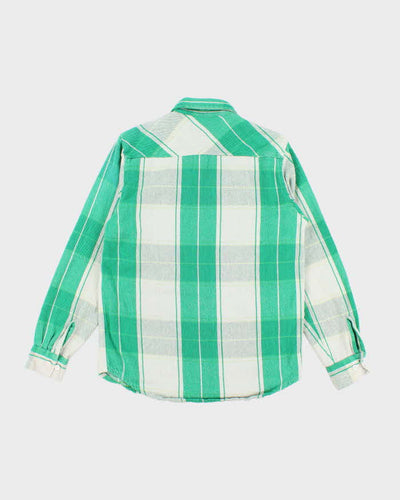 Vintage Stussy Green Flannel Shirt - S