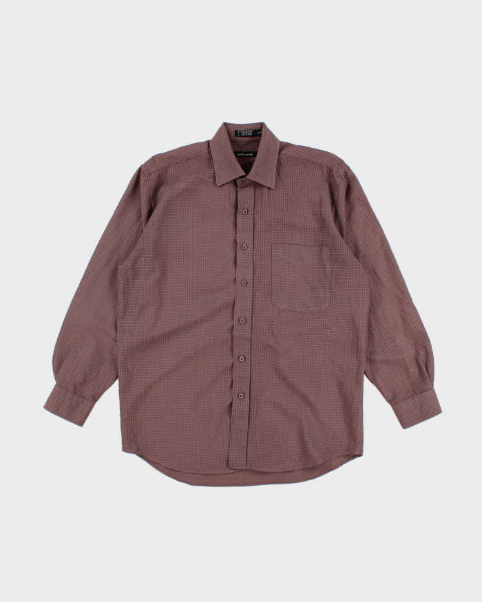 Vintage 90s Pierre Cardin Mauve Shirt - M