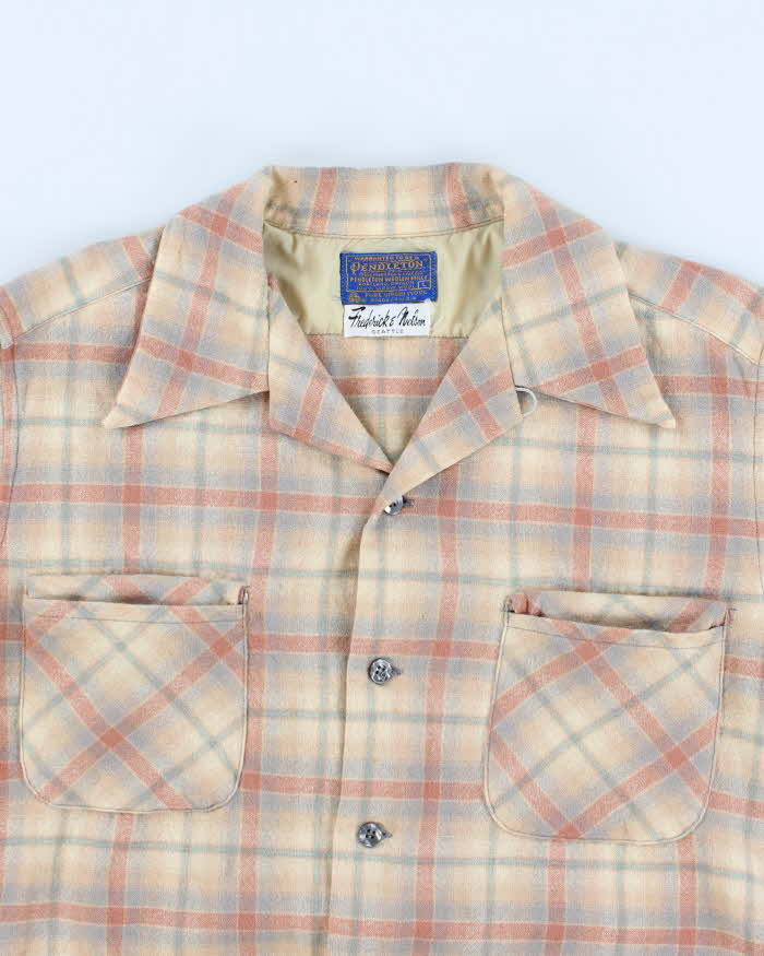Vintage 60s Pendleton Wool Flannel Shirt - L