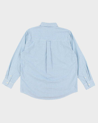 00s Chaps Check Blue Shirt - L
