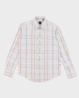 Mens Boss Checked Button Up Shirt - M