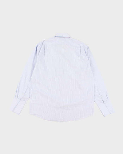 Men's Tommy Hilfiger Blue Checked Button Up Shirt - M