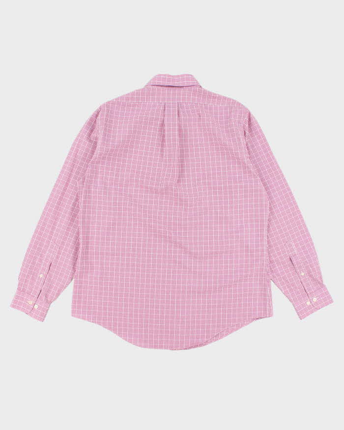 Brooks Brothers Pink Check Shirt - L