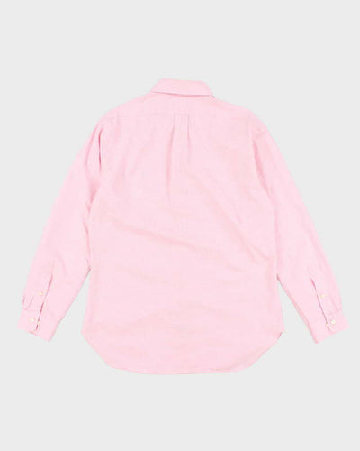 Men's Ralph Lauren Pink Checked Button Up Shirt - M