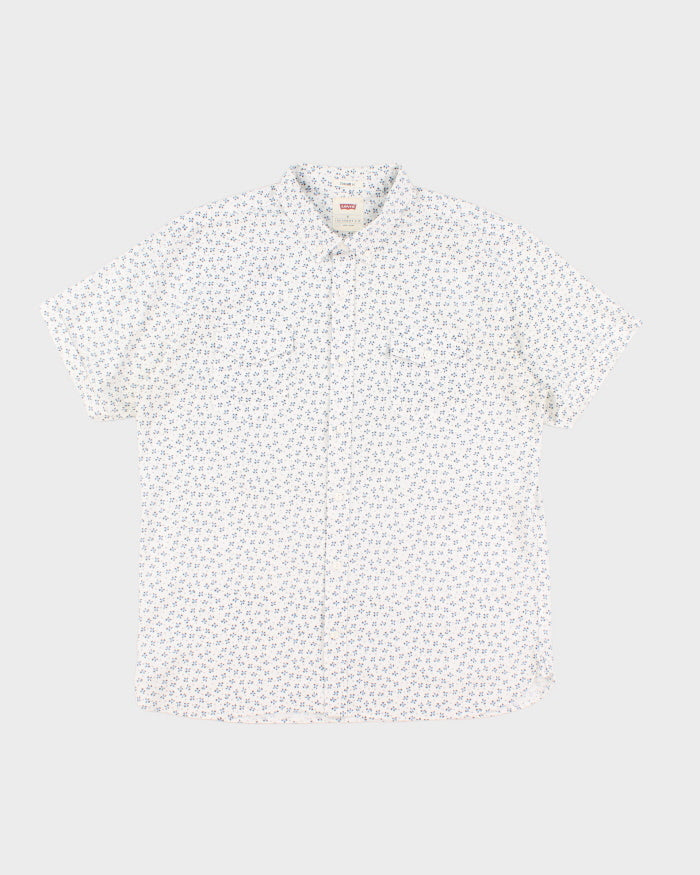 Mens Levi's Floral Print Button Up Shirt - XL