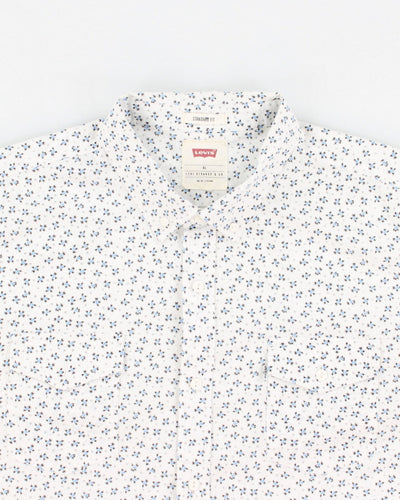 Mens Levi's Floral Print Button Up Shirt - XL