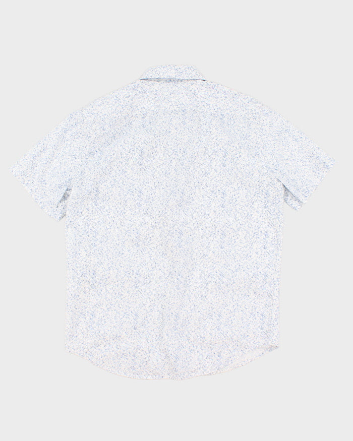 Men's Levi's Blue Patterned Button Up Shirt - XL