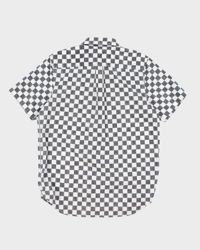 Men's Che4ckered Vans Button Up Shirt - S