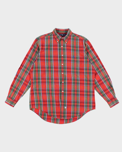 Men's Vintage 80s Ralph Lauren Checked Shirt - L