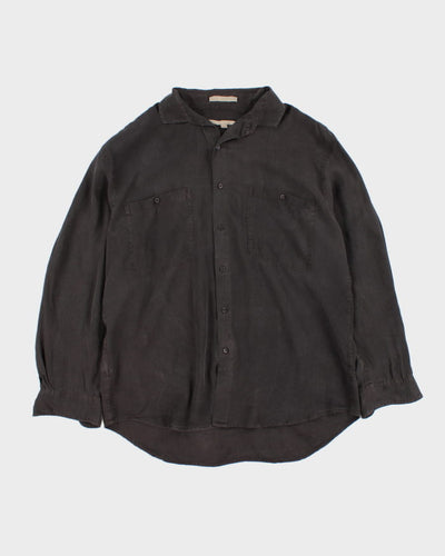 Vintage 90s Perry Ellis Silk Shirt - L